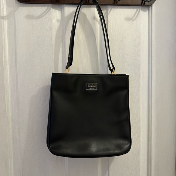 Charles Jourdan Handbags - Charles Jourdan Black Leather Shoulder Bag